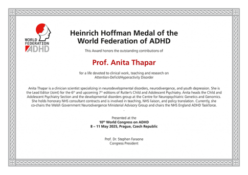 Prof. Anita Thapar